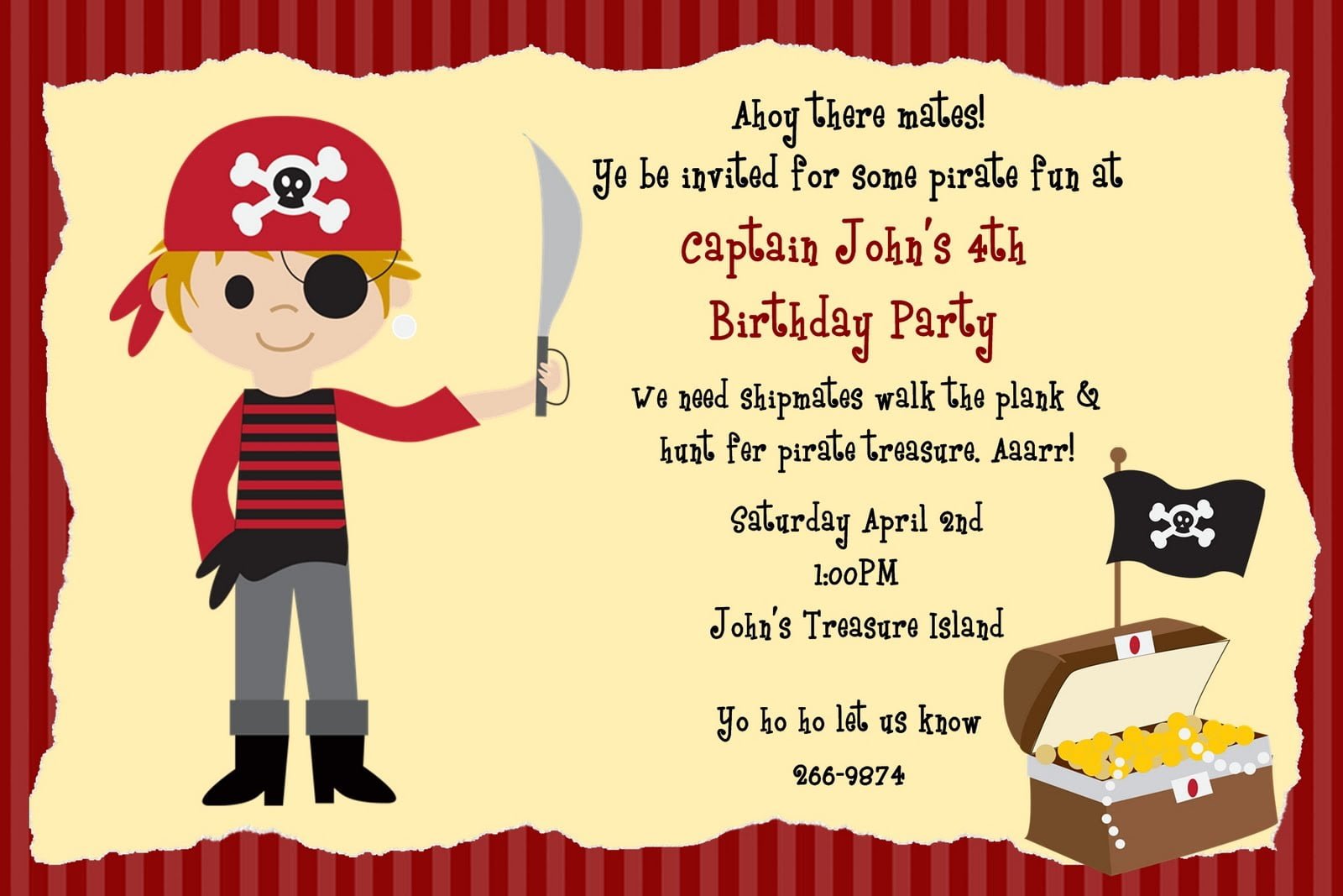 Pirate Party Invitations Pirate Party Invitations As Well As Ideal