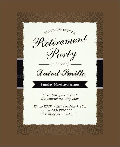 Retirement Invitation Awesome Free Printable Retirement Party