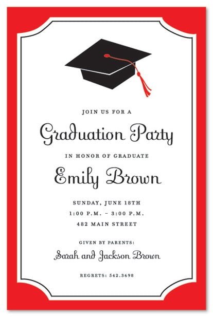 Graduation Invitations Samples