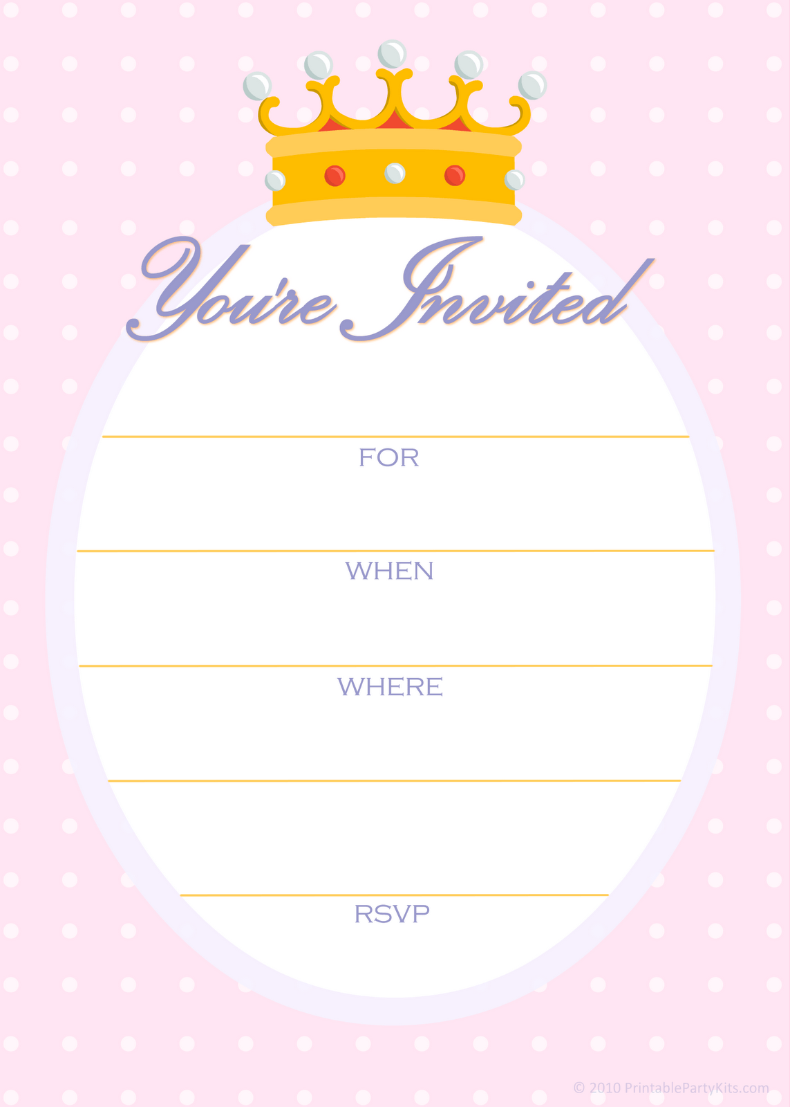 Free Printable Golden Unicorn Birthday Invitation Template