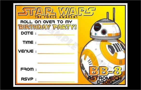 Star Wars Invites Printable