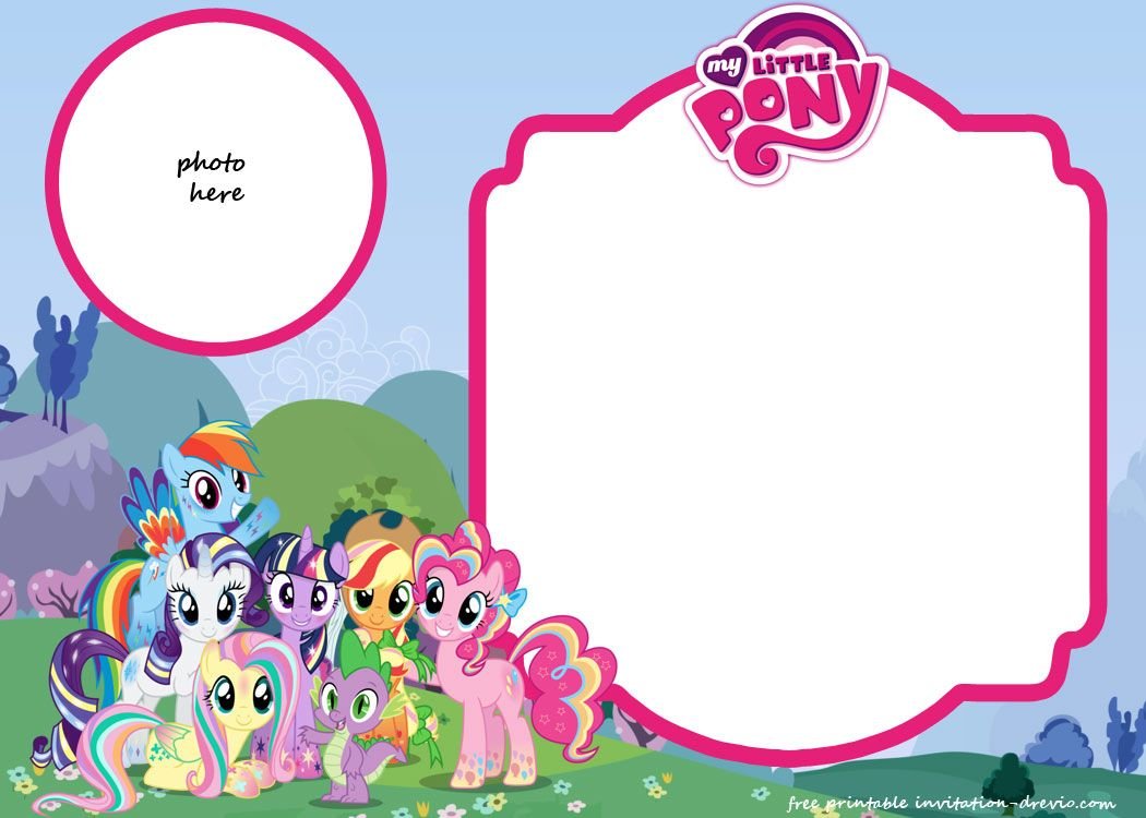 My Little Pony Birthday Invitation Template