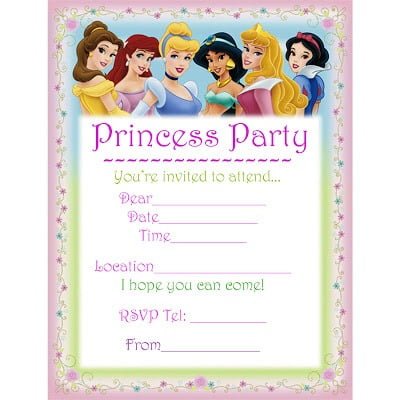 Princess Party Template