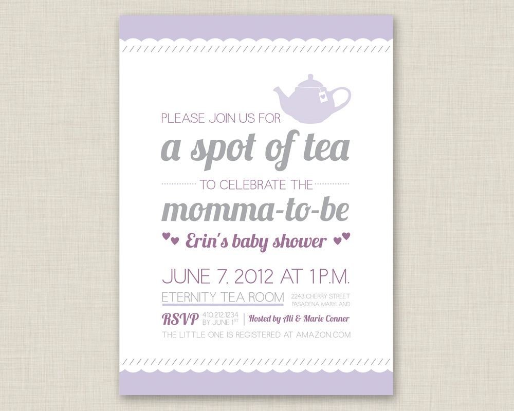 Bab Vintage Tea Party Baby Shower Invitations New Tea Party Baby