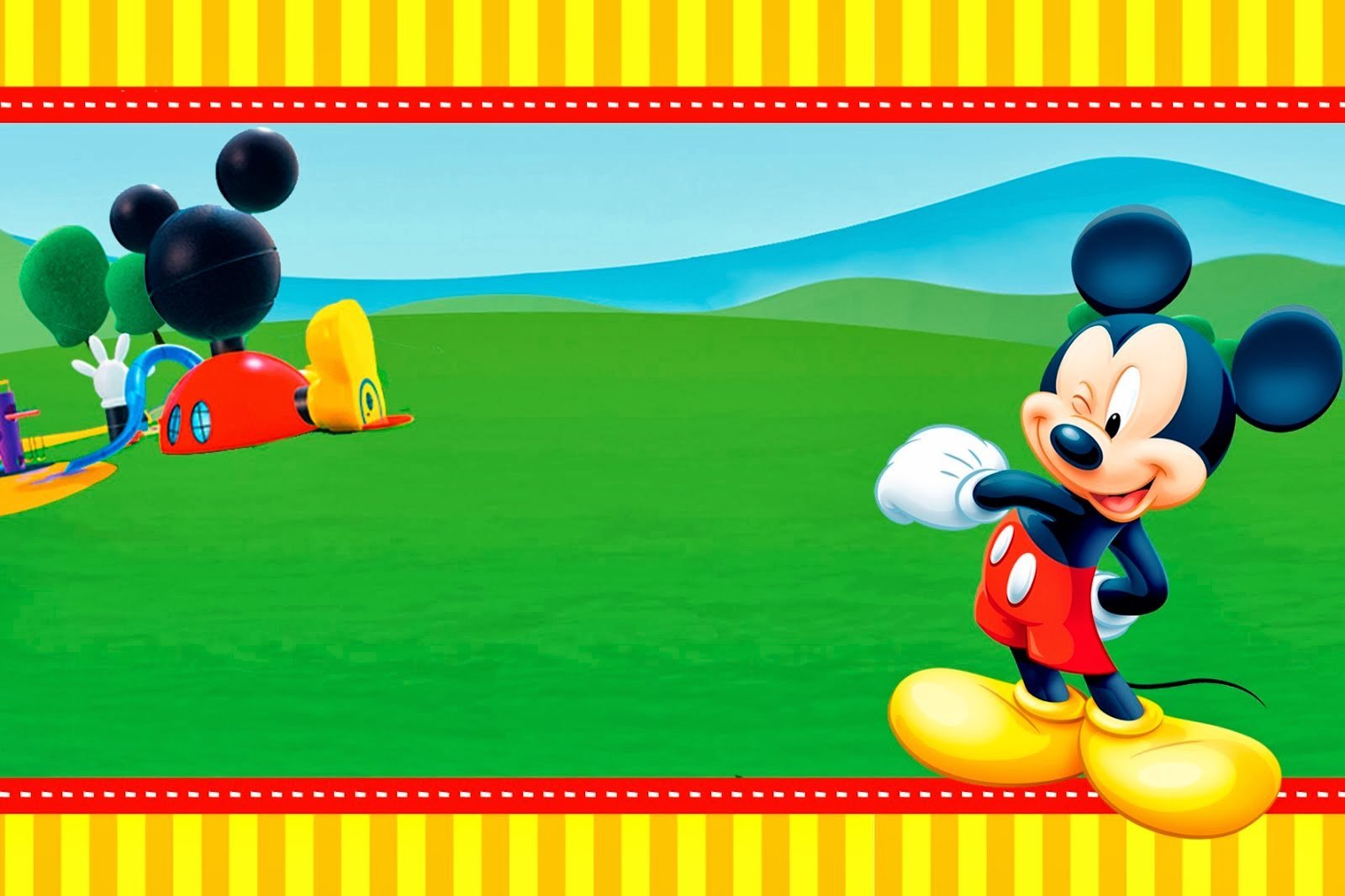 Casa De Mickey  Imprimibles E Invitaciones Para Imprimir Gratis