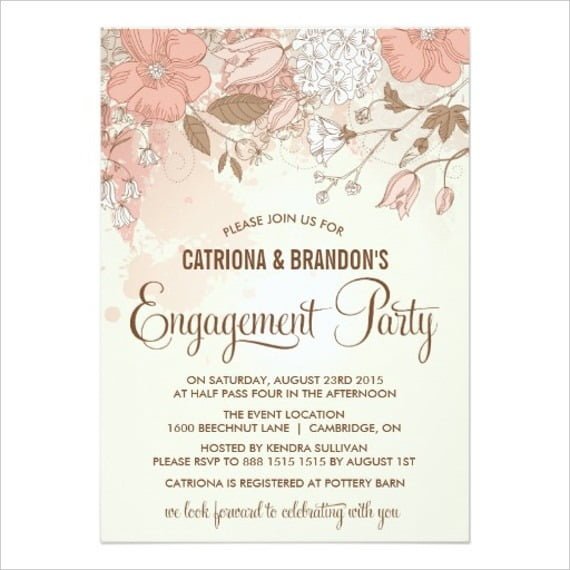 Engagement Invites Templates Free Photo â Free Engagement