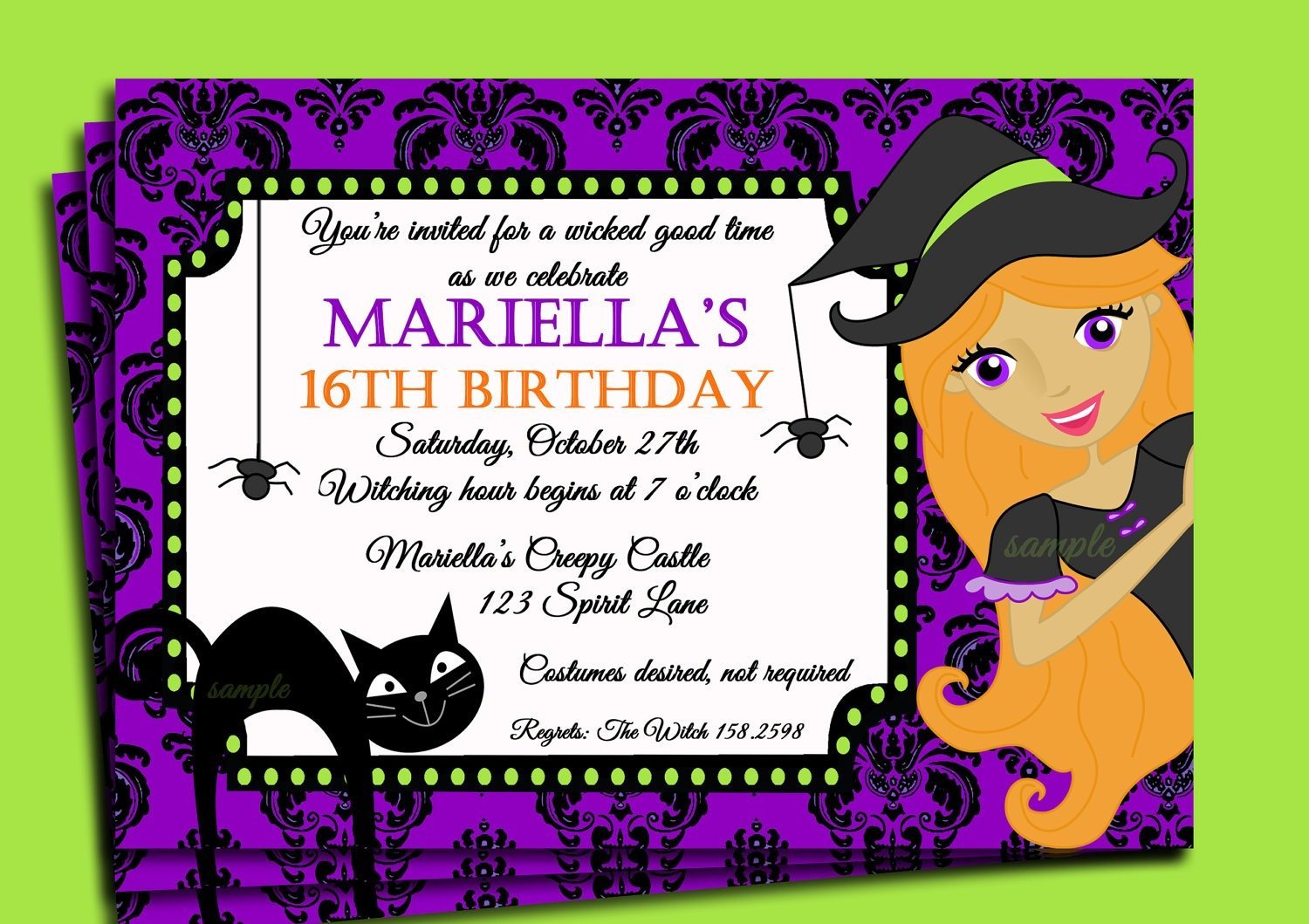 Epic Halloween Birthday Party Invitations Free Printable 78 With