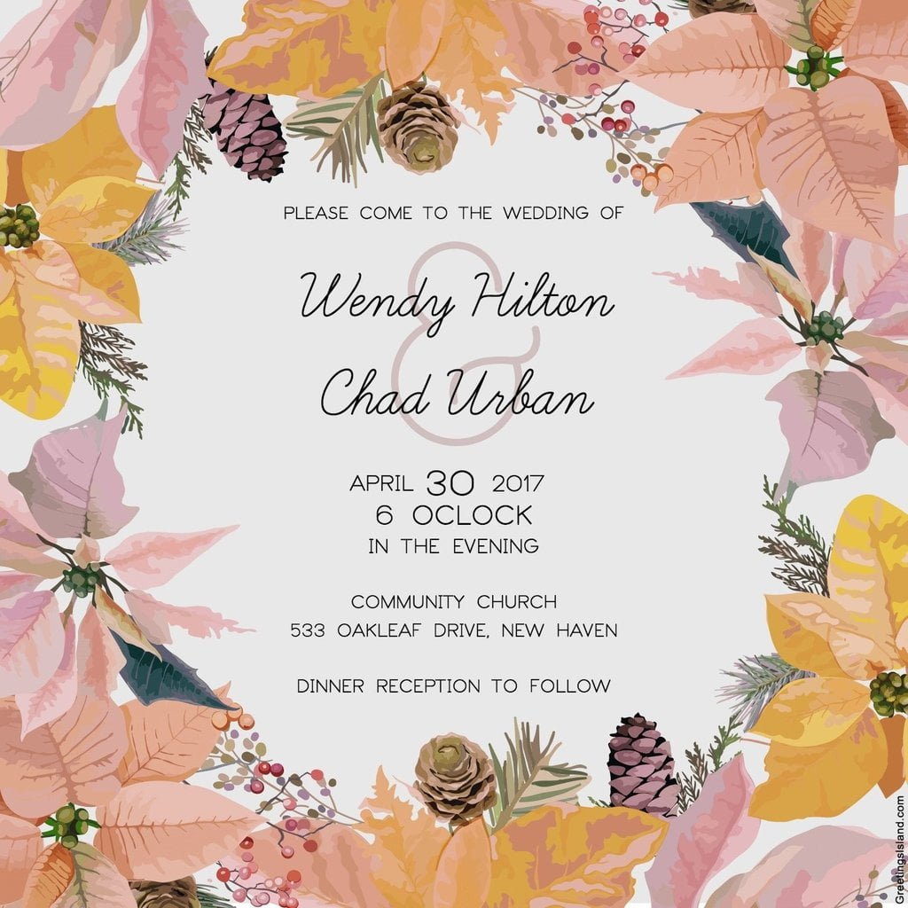 Free Printable Wedding Invitations