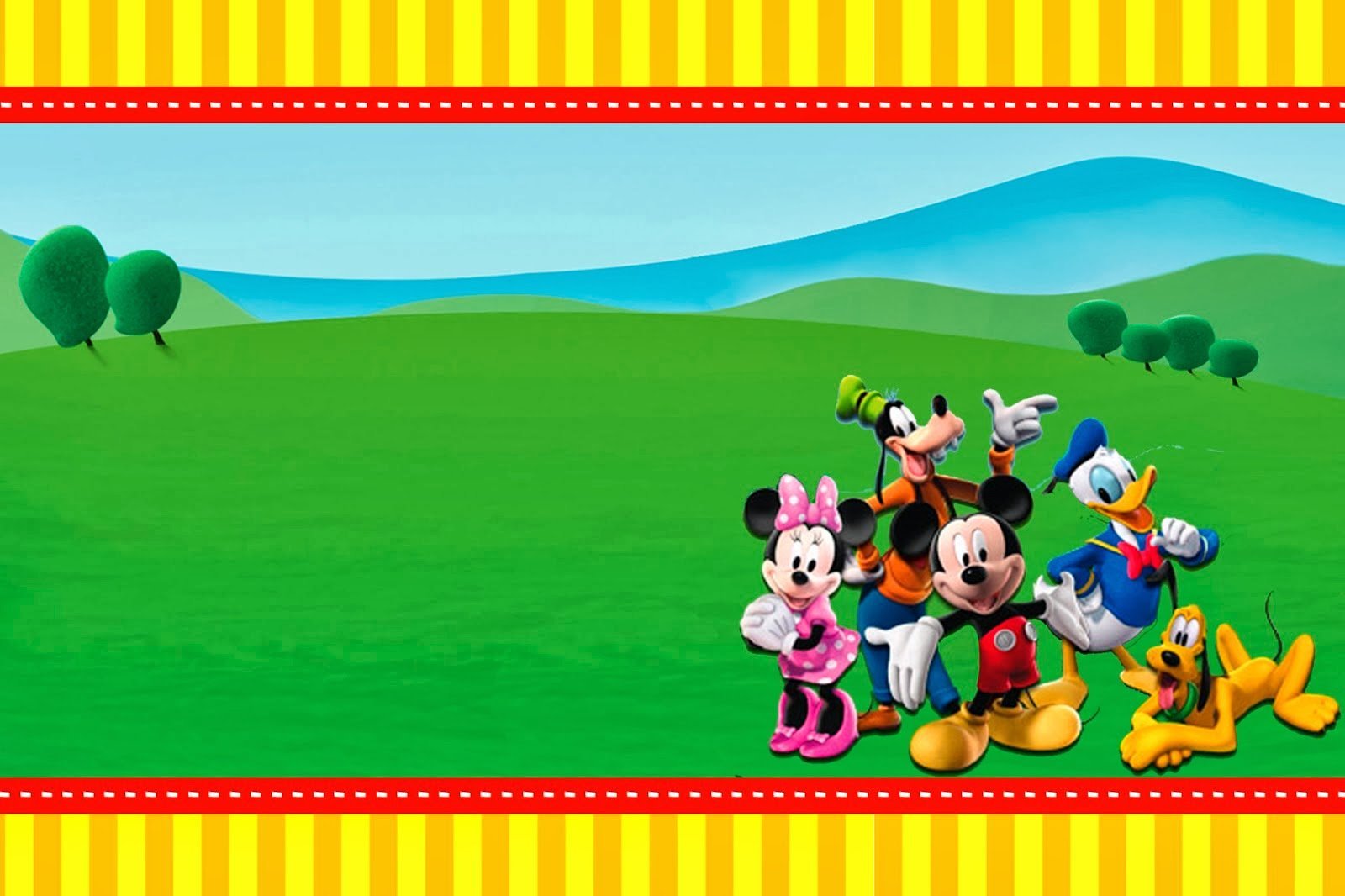 Mickey Mouse Clubhouse Birthday Invitation Template New With