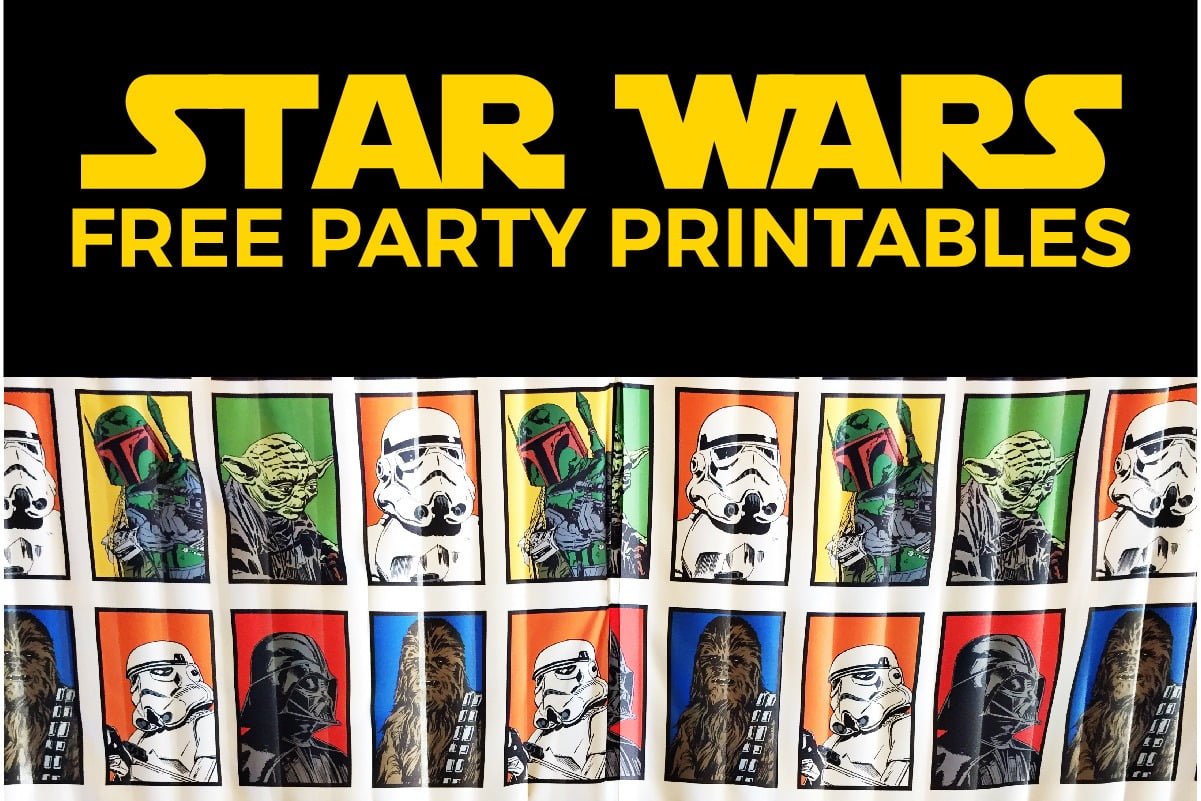 Free Star Wars Party Printables  A No