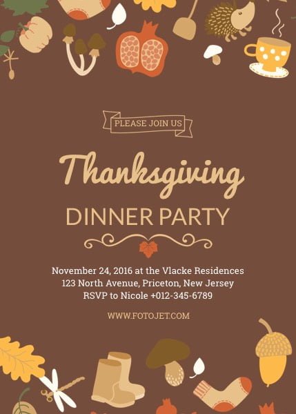 Online Thanksgiving Invitations