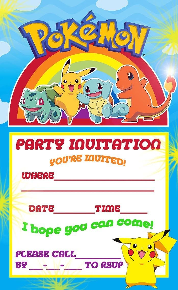 Pokemon Theme For A Kid's Birthday Party