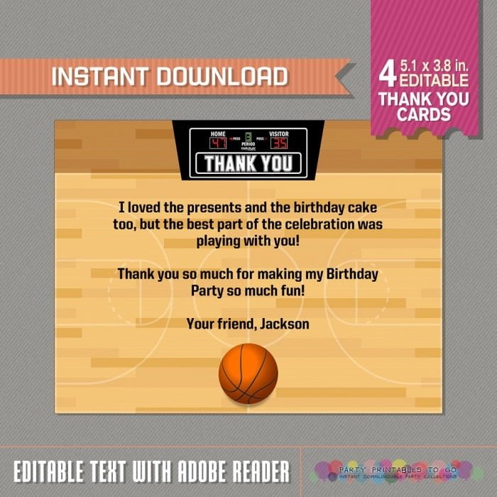 Free Printable Basketball Ticket Invitations