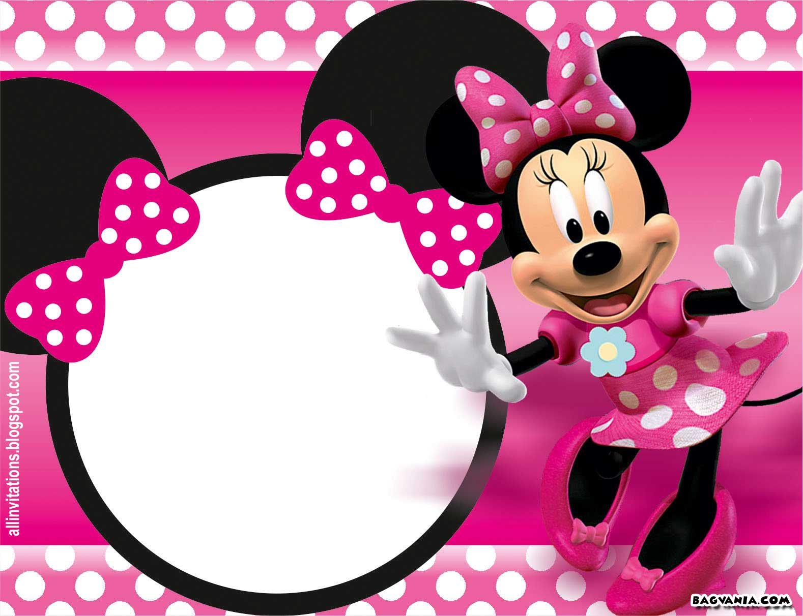 Minnie Mouse Invitations Template