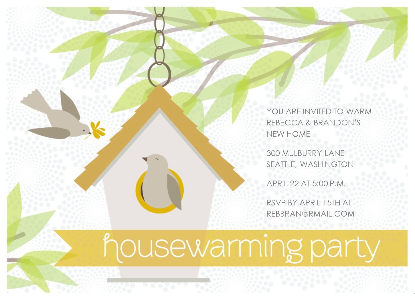 Housewarming Invitation Template Free Download