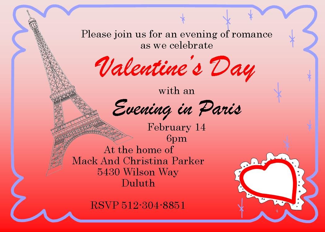 Valentine's Day Party Invitations 2019