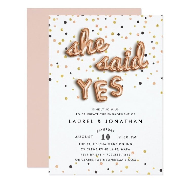 24 Festive Engagement Party Invitations That Won't Break The Bank