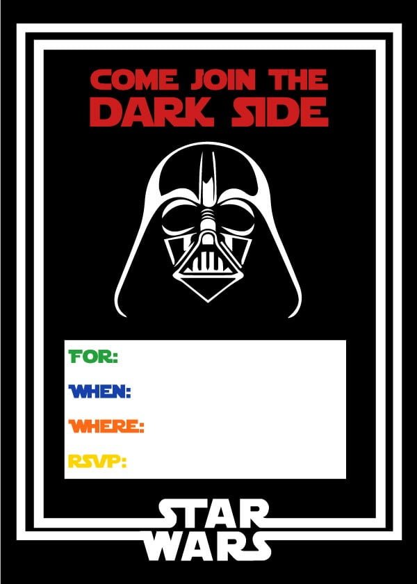 Star Wars Party Invitations Image Best Star Wars Birthday